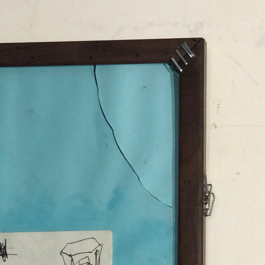 Untitled (Boogeyman IV). 2024. Pen on paper. A5. Framed.